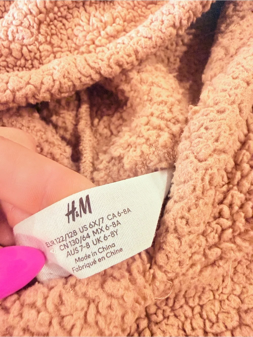 H&M soft teddy